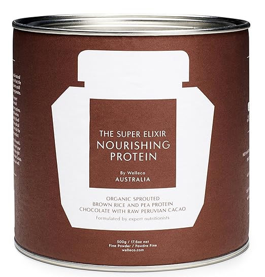 WelleCo - Natural/Vegan Nourishing Plant Based Protein Supplement (500g tin) (Peruvian Chocolate) best protein summer WelleCo - Natural/Vegan Nourishing Plant Based Protein Supplement (500g tin) (Peruvian Chocolate) best protein summer