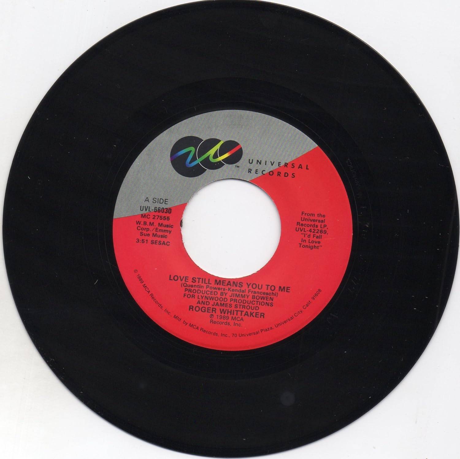 Roger Whittaker There Goes My Everything B W Love Still Means You To Me 7 45 Amazon Com Music