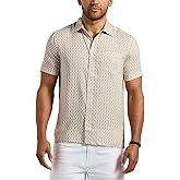 Buffalo David Bitton Mens Short Sleeve Cloud Drape Soft Weave Button Down