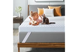 Maxzzz 4 Inch Full Gel Memory Foam Mattress Topper, 54 x 75 inch, Certipur-Us & Oeko-Tex Certified, Removable & Washable Cover, Provides Superior Comfort & Support, Ideal for Back Pain