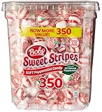 Bobs Sweet Stripes Soft Mints Candy, Peppermint, 3.85 Pound