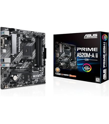 Amazon.com: ASUS Prime A520M-K, AMD AM4, MATX, 64GB DDR4, 2 X DIMM