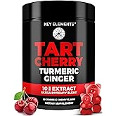 [Ultra Strength] Tart Cherry Gummies Extract with Turmeric & Ginger - Natural Tart Cherry Supplement for Uric Acid Cleanse Support & Recovery Gummies