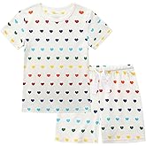 Owlivia 100% Organic Cotton Baby Short Sleeve Pajama Sets, Toddler Boy Girl 2-Piece Sleepwear