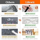 Lifewit 3 Pack 95L Clear Plastic Storage Bags with Handles Wardrobe Organizer view 2