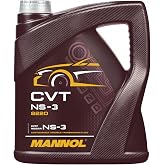 Mannol NS-3 Synthetic CVT Transmission Fluid, 4L Bottle, Ensures Smooth Gear Shifts, Reduces Wear and Tear, Provides Cold Weather Protection