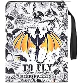 VeloKomo Fourth Wing Book Sleeve - Dragon Paperback Books Cover Protector Waterproof Pouch Bookish Gifts for Bookworms Reading Lovers Novel Merch Reader Accessories Christmas Gift for Women Teacher
