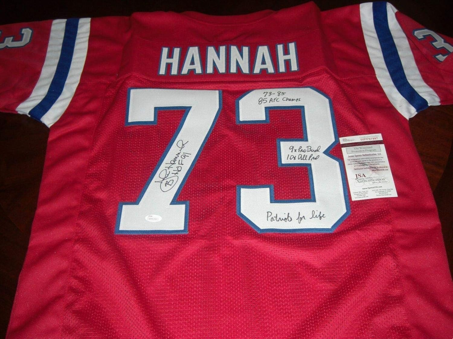 john hannah jersey