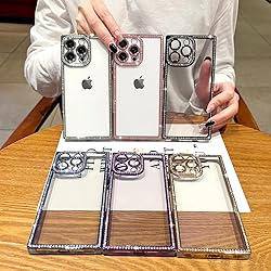 ROSEHUI Clear Glitter Phone Case for iPhone 16