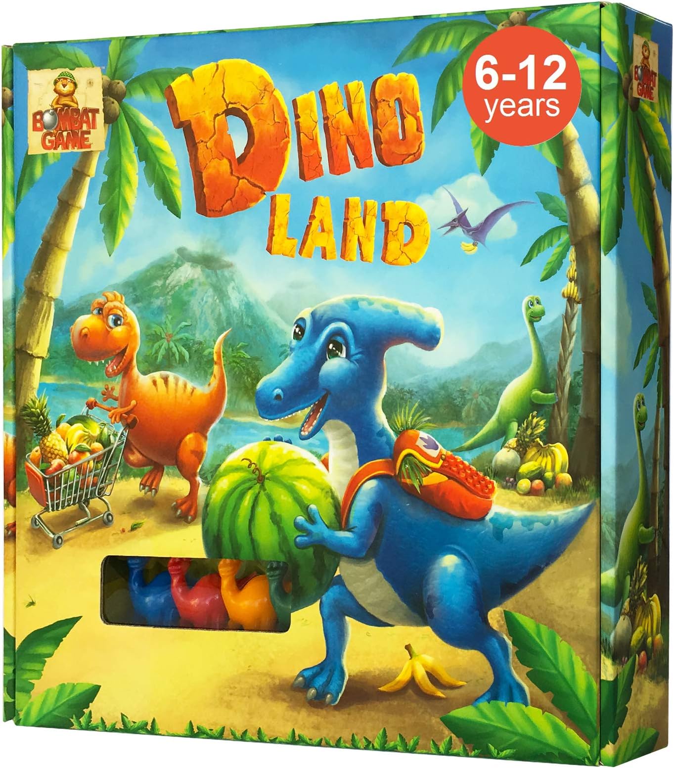 Dino Land - Board Game for Kids 6 and up with Funny Dinosaurs - Action and Adventure Best Childrens Board Games for Families