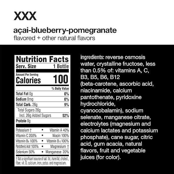 VITAMINWATER XXX, 20 FL OZ