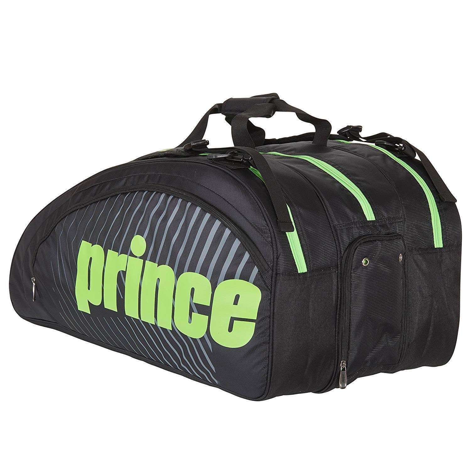 Prince Tour Challenger Tennis Racket Bag, Black/Green