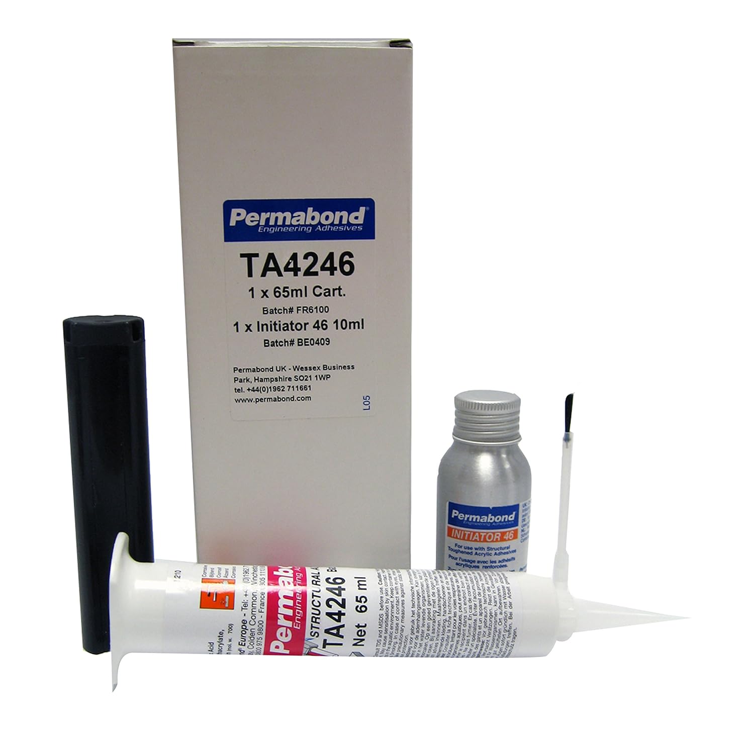 Permabond TA4246/65 Structural Acrylic Adhesive Kit, 65 mL BigaMart