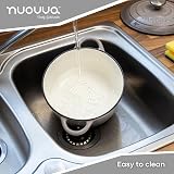 Nuovva Enamelled Cast Iron Dutch Oven Pot 2.1 Qt with lid 20cm Grey view 5