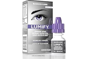LUMIFY Eye Drops for Red Eyes, Redness Reliever for Brighter Looking Eyes, Works in 1 Minute & Lasts Up to 8 Hours, Eye Drops, 0.25 Fl Oz (7.5mL)