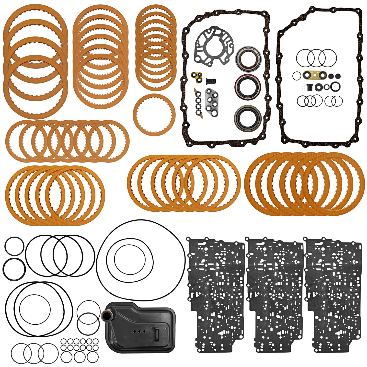 Photo 1 of 6L80E 6L90E Transmission Master Rebuild Overhaul Kit w/Filter Replacement for Escalade Replacement for Chevy Silverado/Suburban Replacement for GMC Sierra/Savana/Yukon Replacement for Hummer H2 06-18