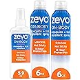 Zevo On-Body Tick & Mosquito Repellent Spray - 8-Hour Insect & Bug Spray - Odorless, Non-Sticky Formula for The Whole Family (1 Pump Bottle & 2 Aerosol Bottles)