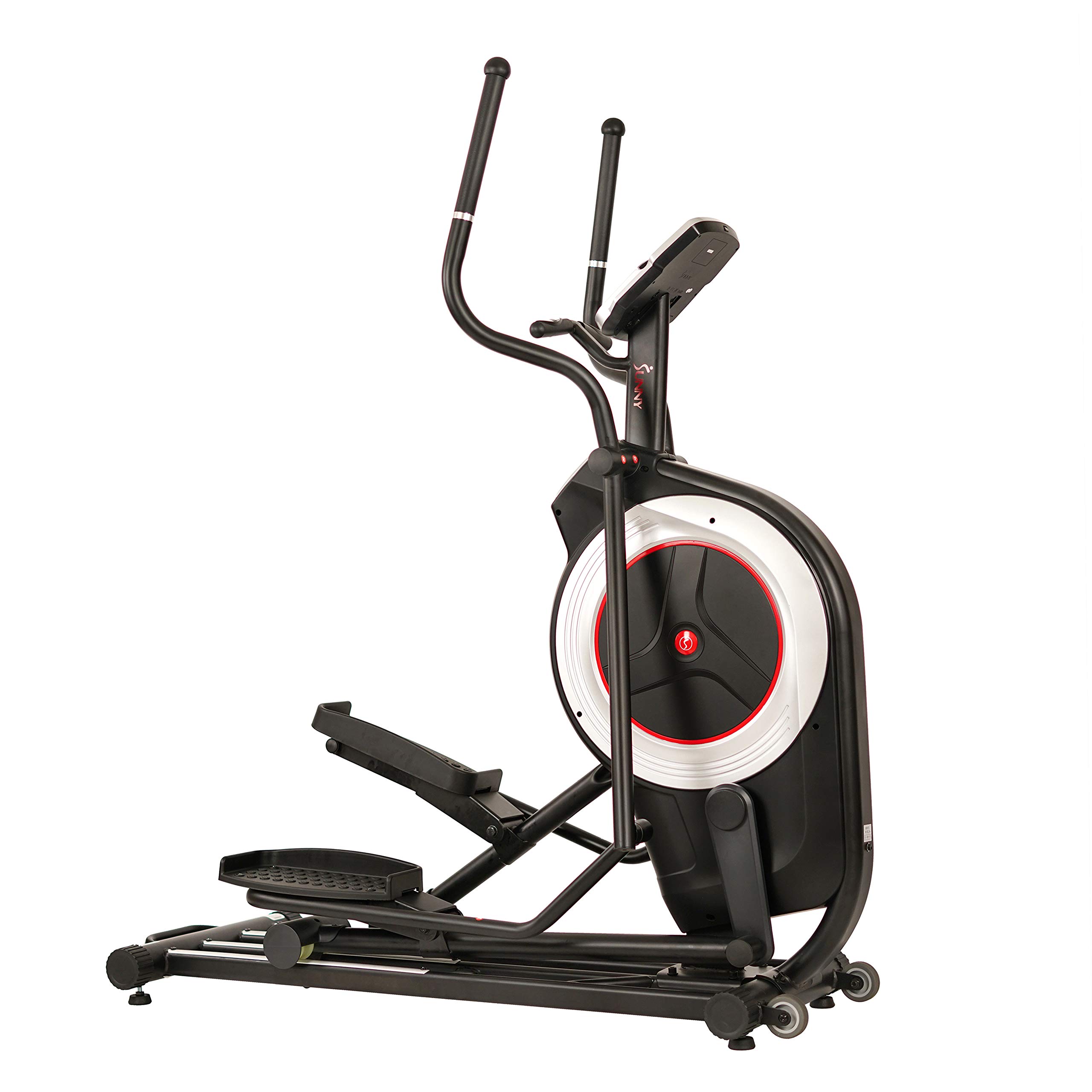 Sunny Health & Fitness Elliptical Trainer Machine w/Built-in Pulse Sensor, Low Impact Cardio Exerciser & Full-Body Cross Training for Home, Optional Free SunnyFit App Link & Electric w/300LB Load