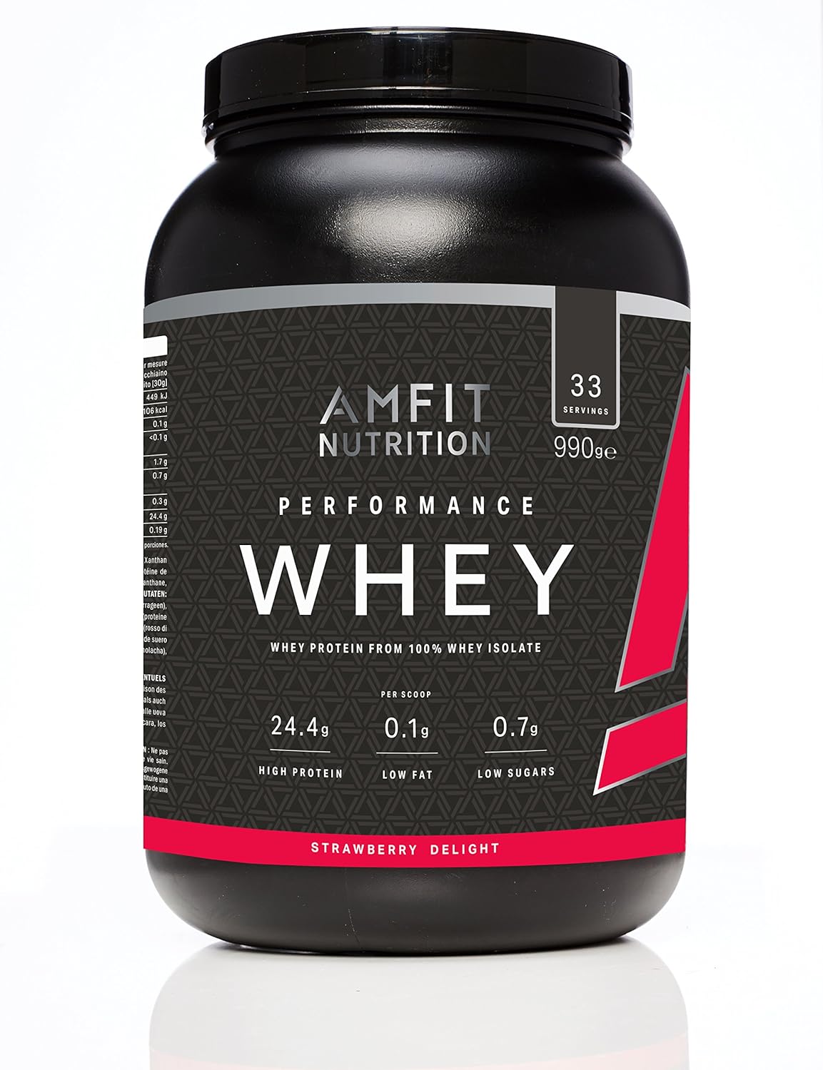 Amfit Nutrition Performance Proteína Whey de Suero de Leche, Sabor ...