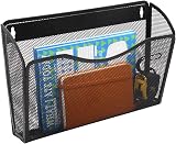 EasyPAG 1 Pocket Landscape A4 Mesh Hanging Wall File Holder Black view 3