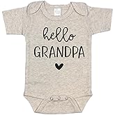 Pineapple Pancake Kids Hello Grandpa Surprise Pregnancy Announcement Infant Bodysuit