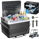 ENEKERP 8L Golf Cart Cooler for Club Car DS, EZGO TXT, and Yamaha G22/G29 | Golf Cart Ice Chest with Mounting Bracket Kit , Portable, Long-Lasting Cooling, Easy to Install