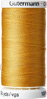 Gütermann Sew All Polyester Thread 250m Jeans Gold 0968 view 1
