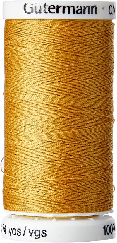 Gütermann Sew All Polyester Thread 250m Jeans Gold 0968