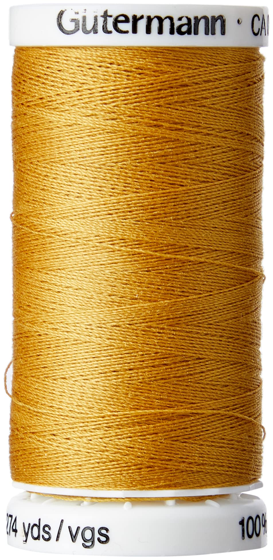 Gutermann Sew All Polyester Thread, 250Mtr, Jeans Gold (0968), 5.5 x 2.7 x 2.7 cm — image 1