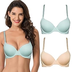Curve Muse Women's Light Lift Add 1 Cup Push Up