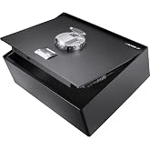 Barska AX11556 Biometric Fingerprint Top Opening Security Drawer Safe Box 0.23 Cubic Ft, Multi, One Size