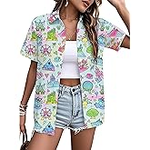 Magical Shirt for Women: Magic Kingdom T Shirt Castle Graphic Button Down Shirts Casual Family Vacation Tops
