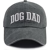 Czantyyn Dog Dad Hats for Men, Funny Cotton 3D Embroidered Dog Lover Baseball Cap