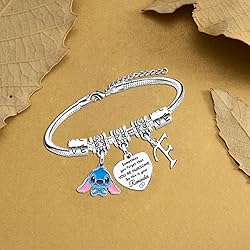 Waeceip Stitch Bracelet with Initial Letter, Gifts