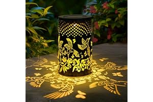 Ninonly Hummingbird Solar Lanterns Outdoor Waterproof, Hummingbird Gifts for Women Solar Hanging Light, LED Garden Decoration