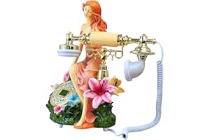 TelPal Basic Corded Telephone with Caller ID,Modern Landline Phone Pretty Unique Design, Decorative Wired Phone Systems for Home, Office and Shops