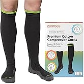 ZenToes Compression Socks for Women & Men, Knee High Socks Men With Ball of Foot Cushion