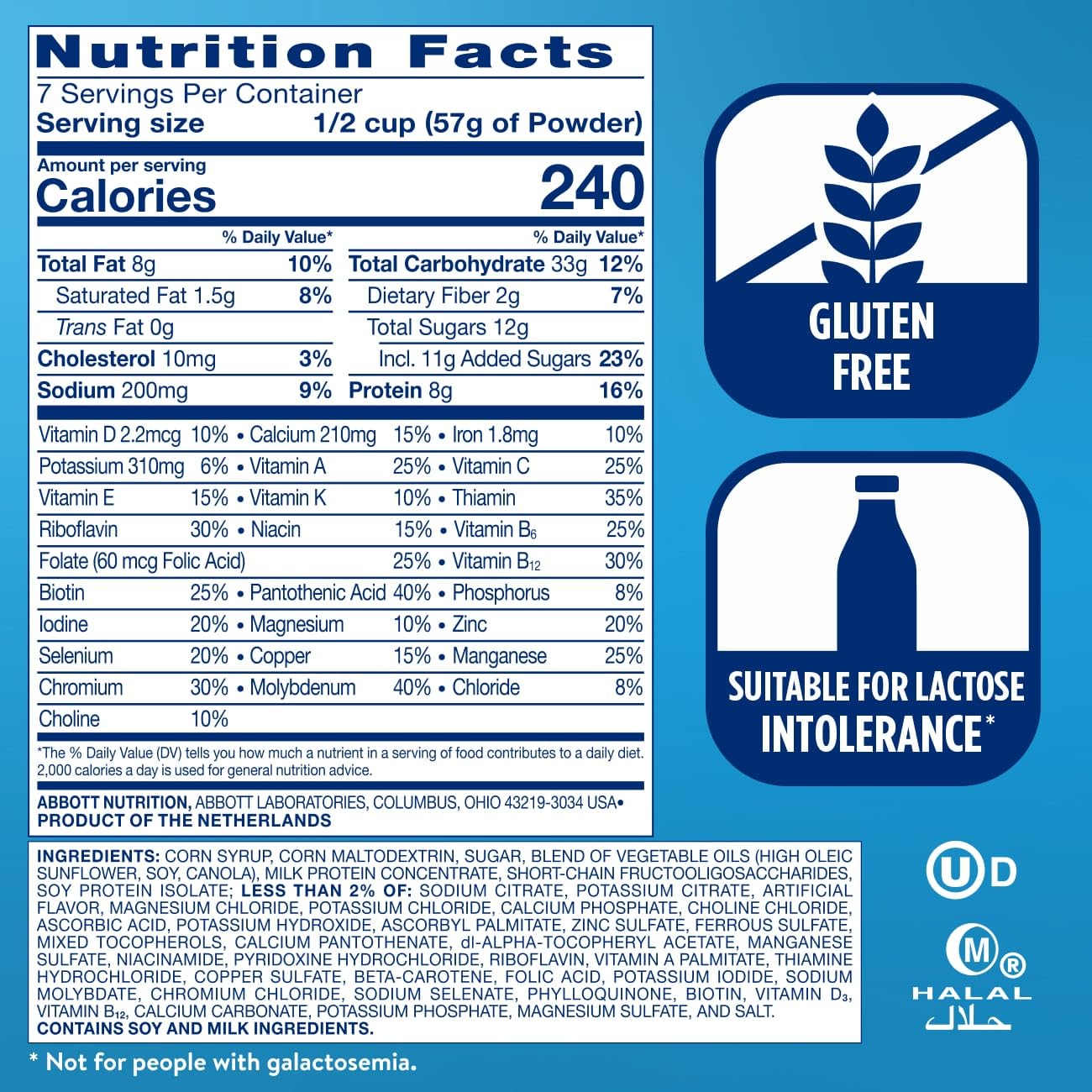 Ensure Original Vanilla Nutrition Powder | Vanilla Protein Powder | Small Meal Replacement Shake Mix | 8g Protein, 24 Vitamins & Minerals | Immune Health | 14.1 oz - 6 pack