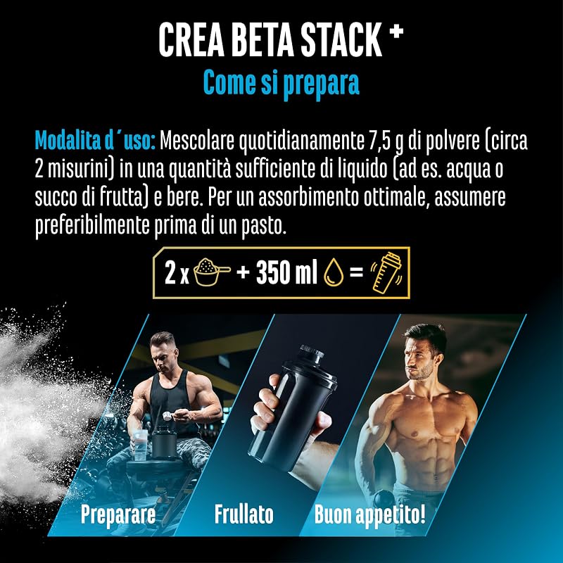 Creatin Beta Alanin Stack - 750 g Polvere