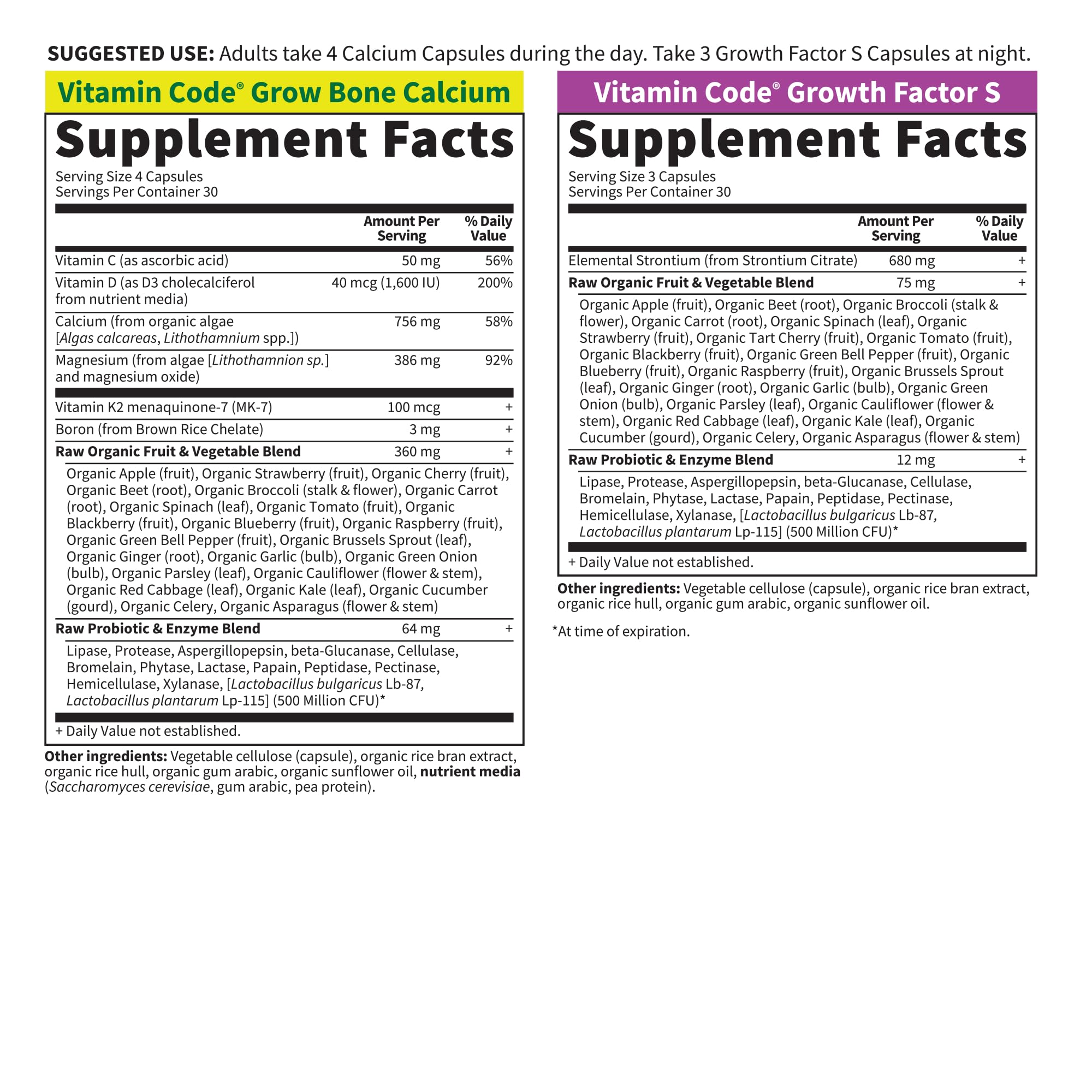 Mua Garden of Life Calcium Supplement Vitamin Code Grow Bone Made