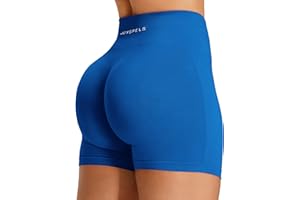 JOYSPELS Seamless Booty Workout Shorts for Women High Waist Scrunch Bums Ruched Womens Gym Yoga Running Biker Athletic Shorts