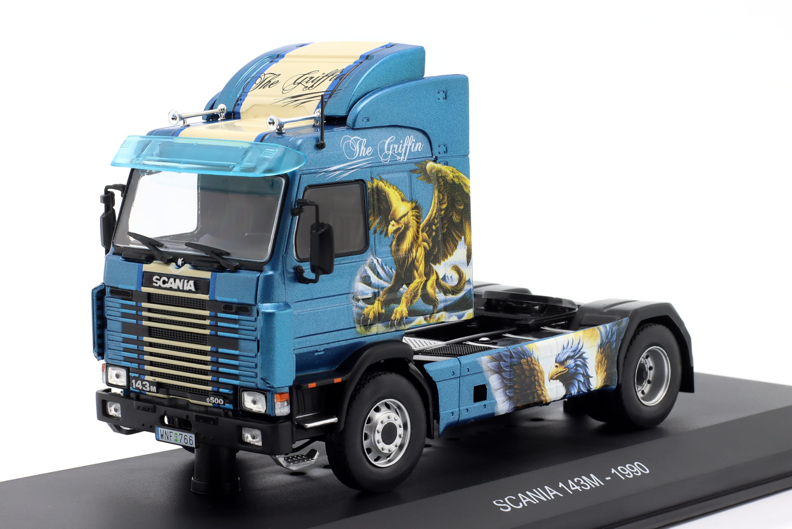 OPO 10 - 1/43 Scale Miniature Truck Compatible with Scania 143M 1990 The Griffin Tractor Hachette IXO CT004