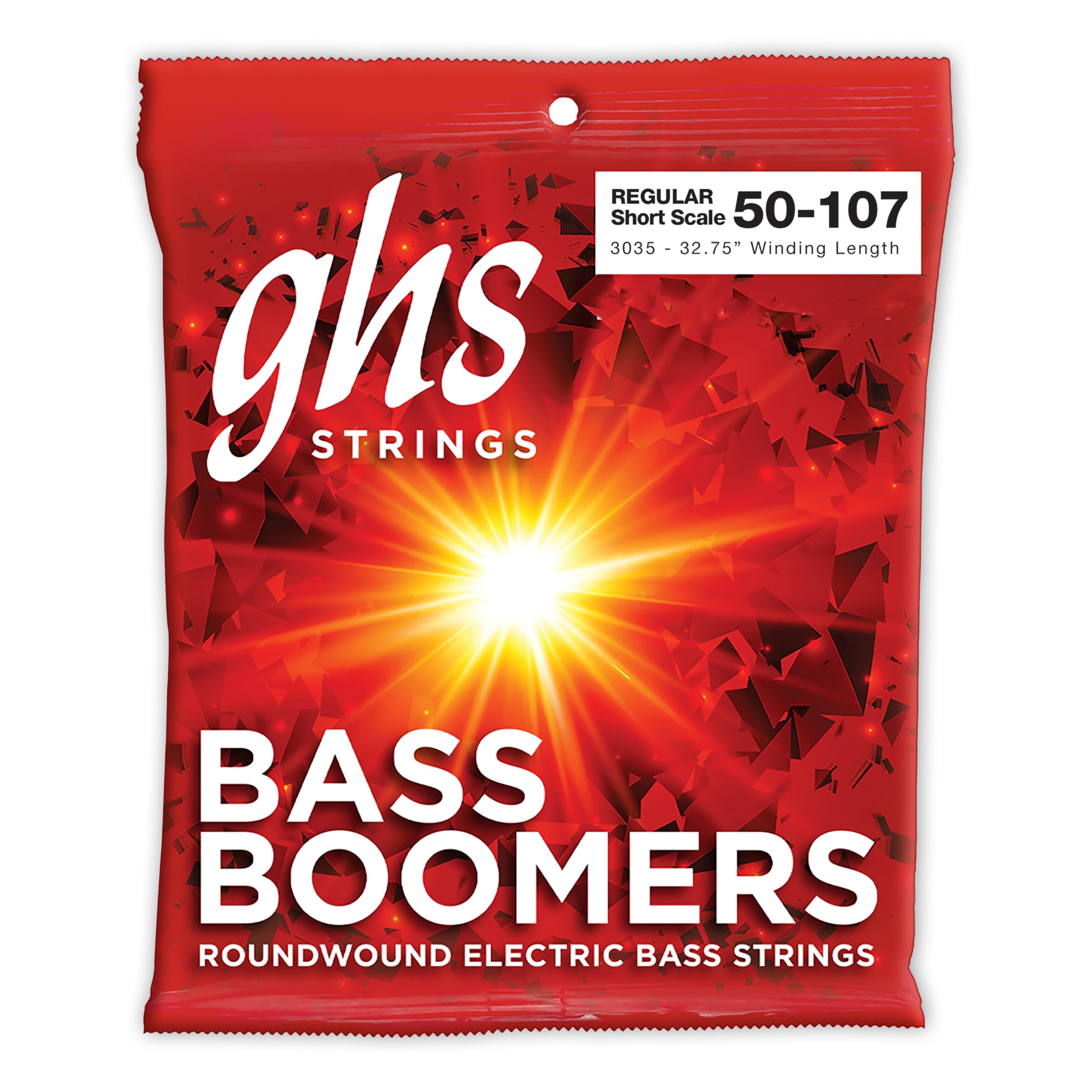 GHS BASS BOOMERS String Set for Electric Bass - 3035 - Short Scale - Regular - 050/107