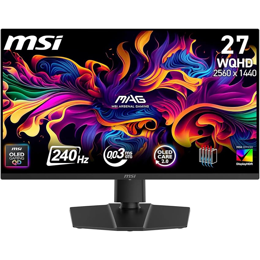 msi MAG 273QP QD-OLED X24, monitor Gaming 26,5" WQHD (2560 x 1440)