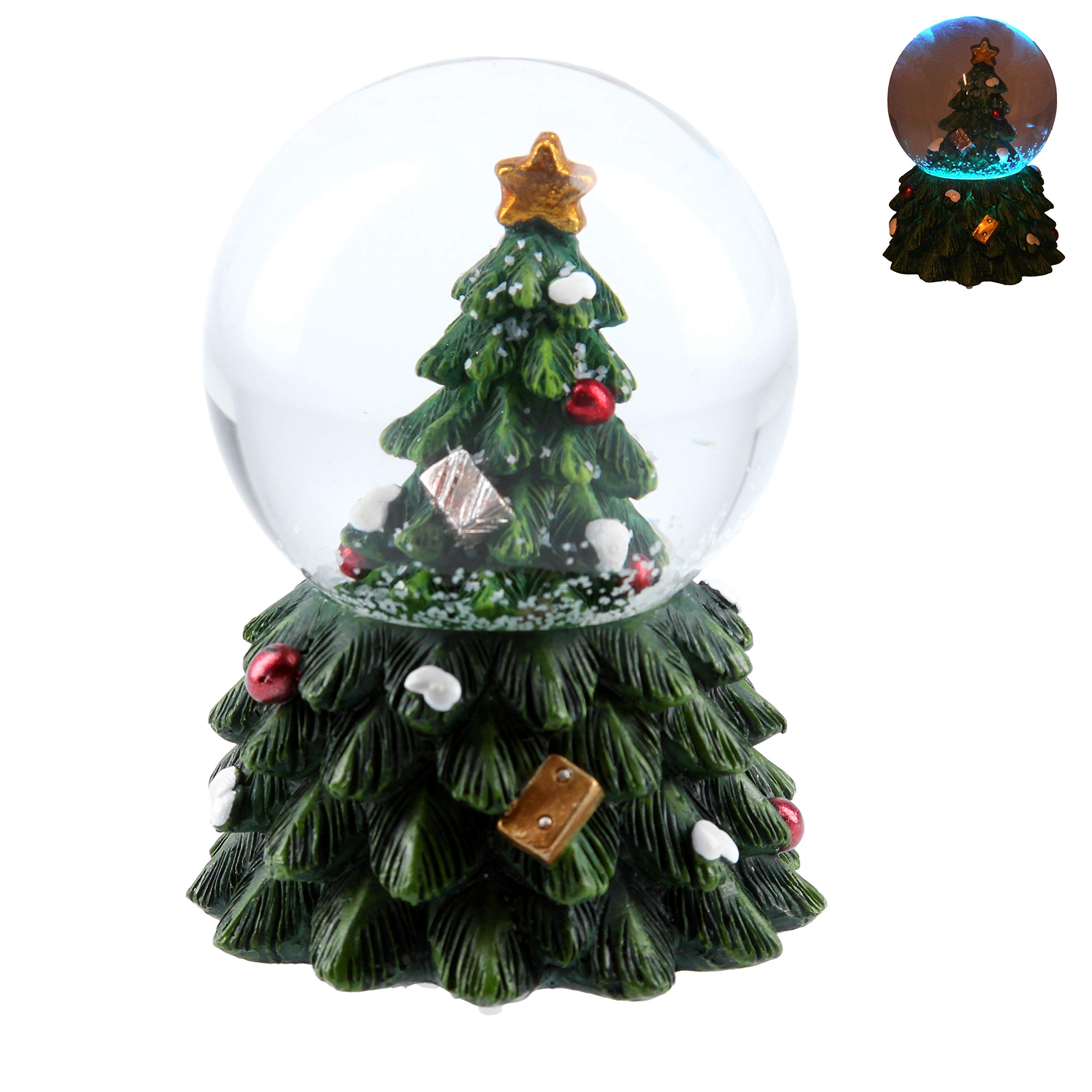 Gisela Graham Christmas Tree LED Mini Snow Dome
