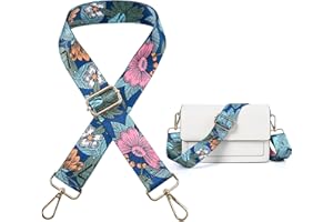 LUCSIS Purse Shoulder Straps Replacement, Adjustable Crossbody Bag Straps, Wide Guitar Straps Various Patterns