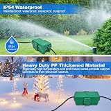 Hrensaw Outdoor Waterproof Electrical Box 8x3.9x3.2 in IP54 Green view 4