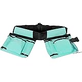 Amazon Basics Tool Belt, Adjustable Waist Strap 22 to 44 inches, Turquoise