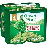 Green Giant Kitchen Sliced Green Beans, 4 Pack of 14.5 Ounce Cans