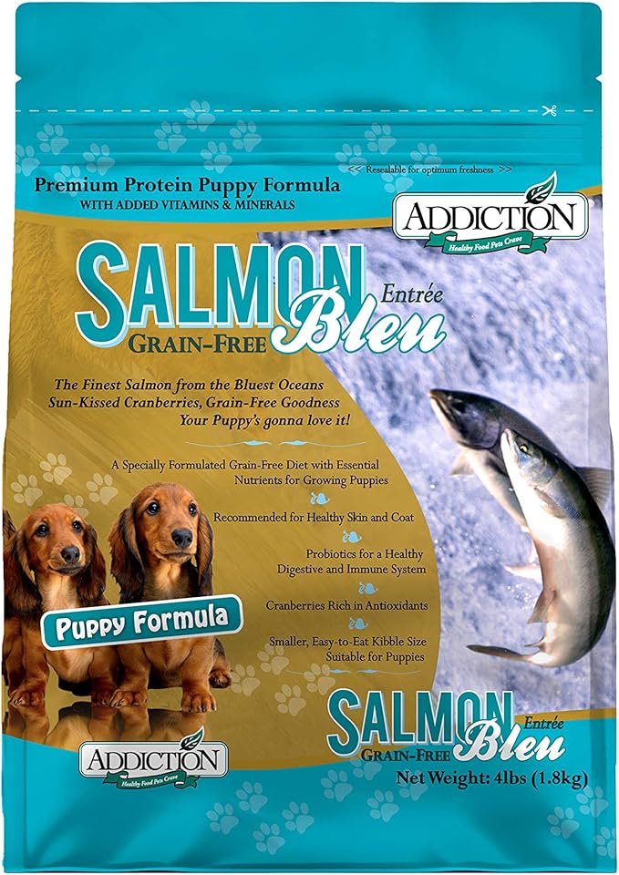 addiction salmon bleu puppy